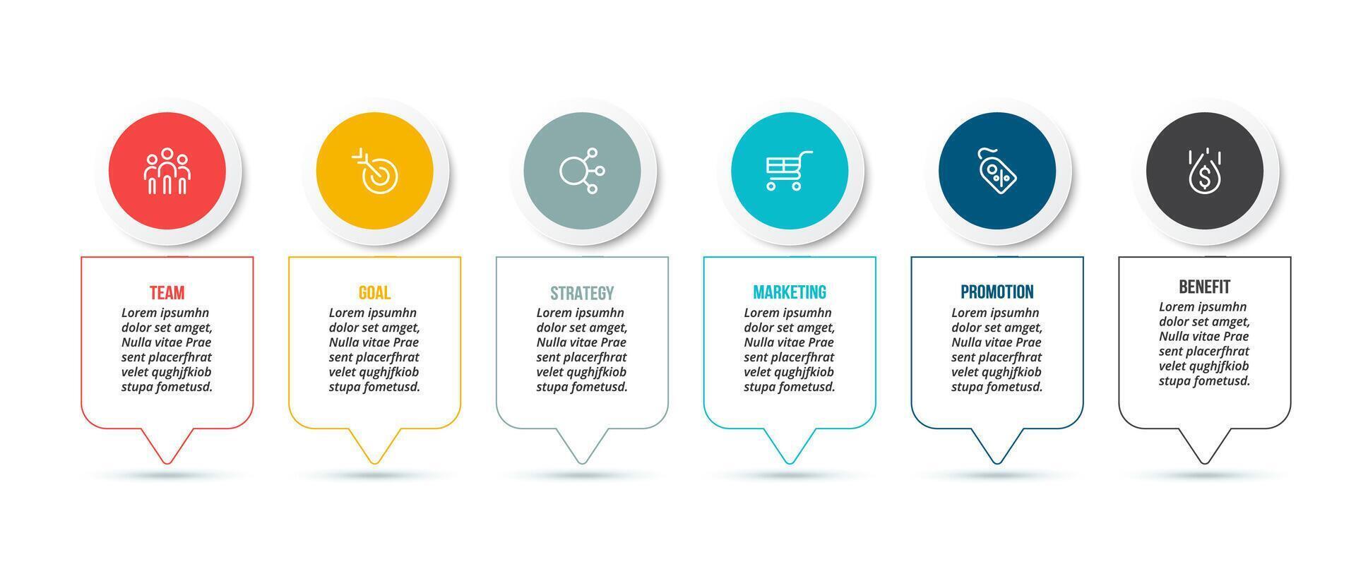 Options infographic template. vector