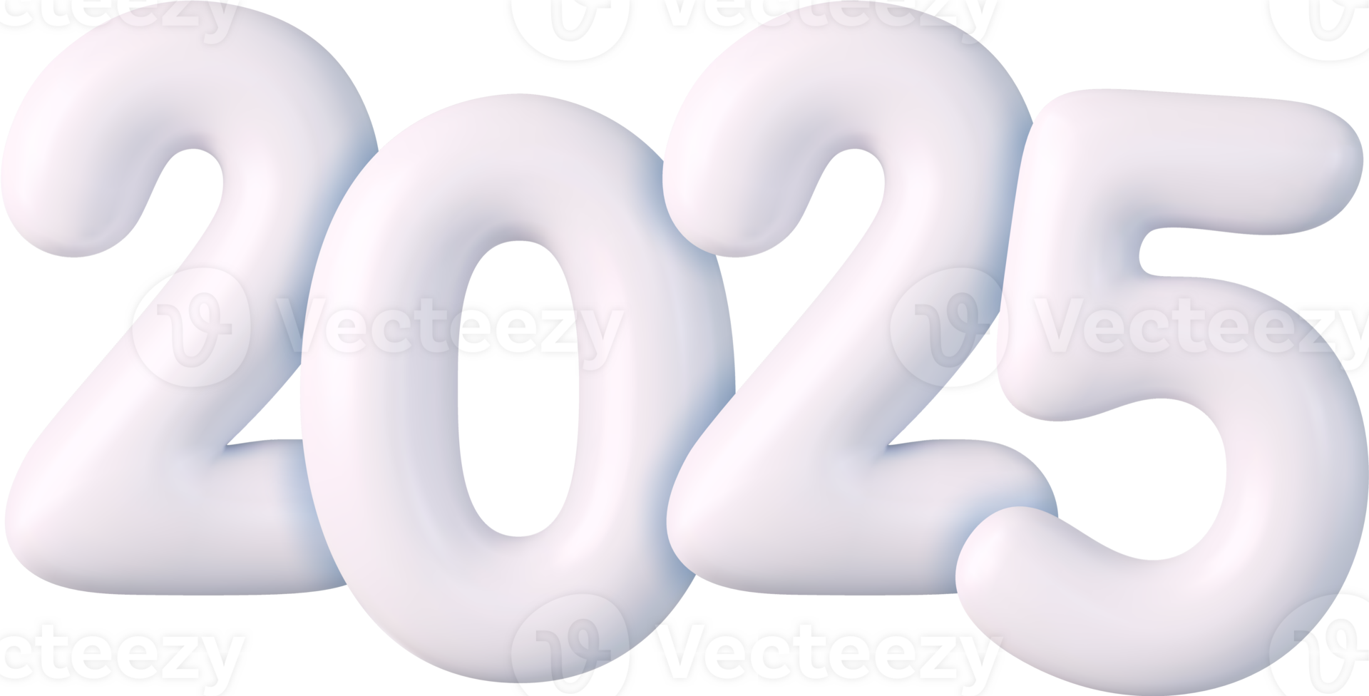 3d white Foil Balloons 2025. png