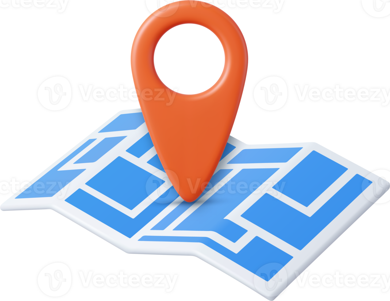 3D Map pins png