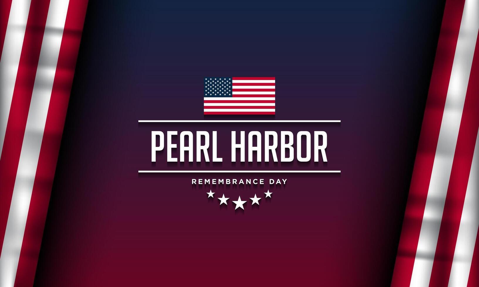 National Pearl Harbor Remembrance Day Background Design. vector