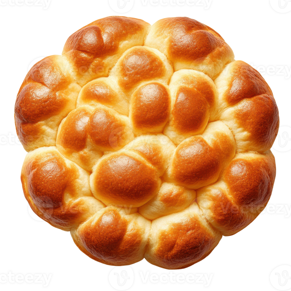 Fluffy bread roll with golden brown crust, perfect for sharing png