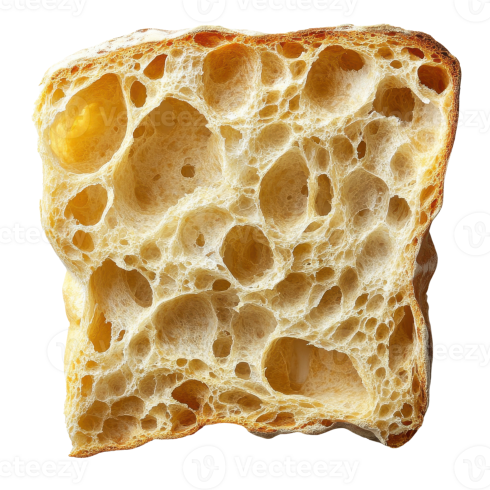 Freshly baked bread with soft, airy texture and golden crust png