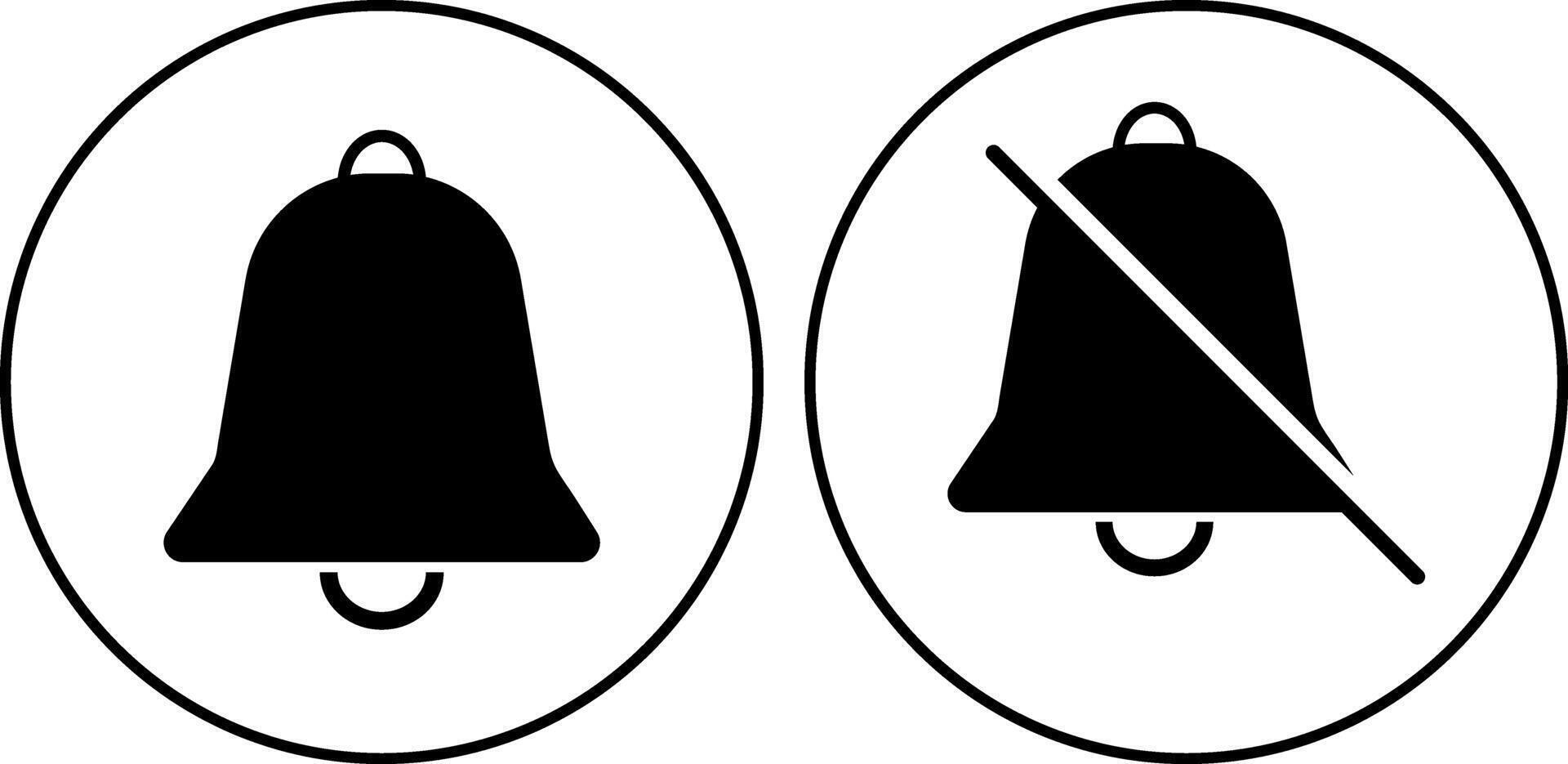 Set of Notification on off icon. Notification bells. Reminder signal. reminder alert sign business symbols vector
