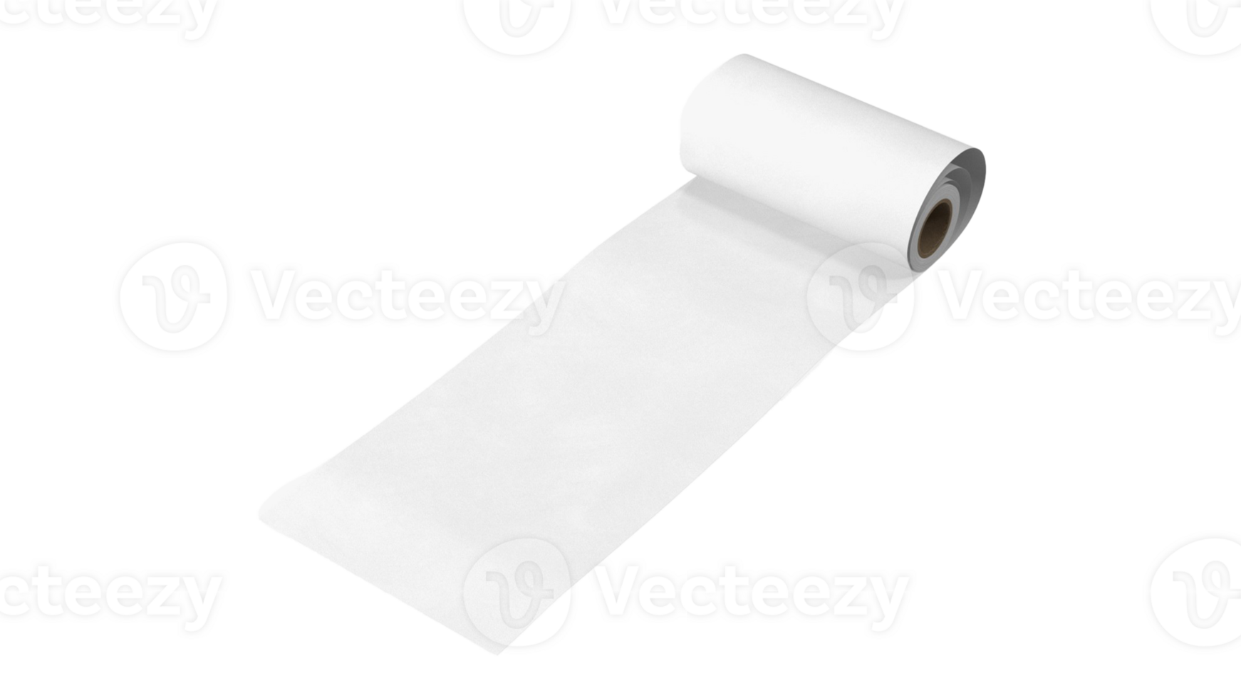 A roll of white paper, typically used for various purposes such as drawing, printing, or crafting. png