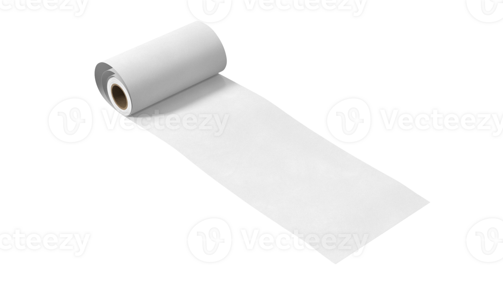A roll of blank paper, ideal for drawing, printing, or crafting purposes. png
