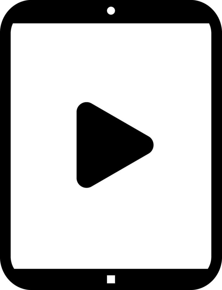play button with tablet icon. Device icons. tablet with play button on screen. suitable for web. vector