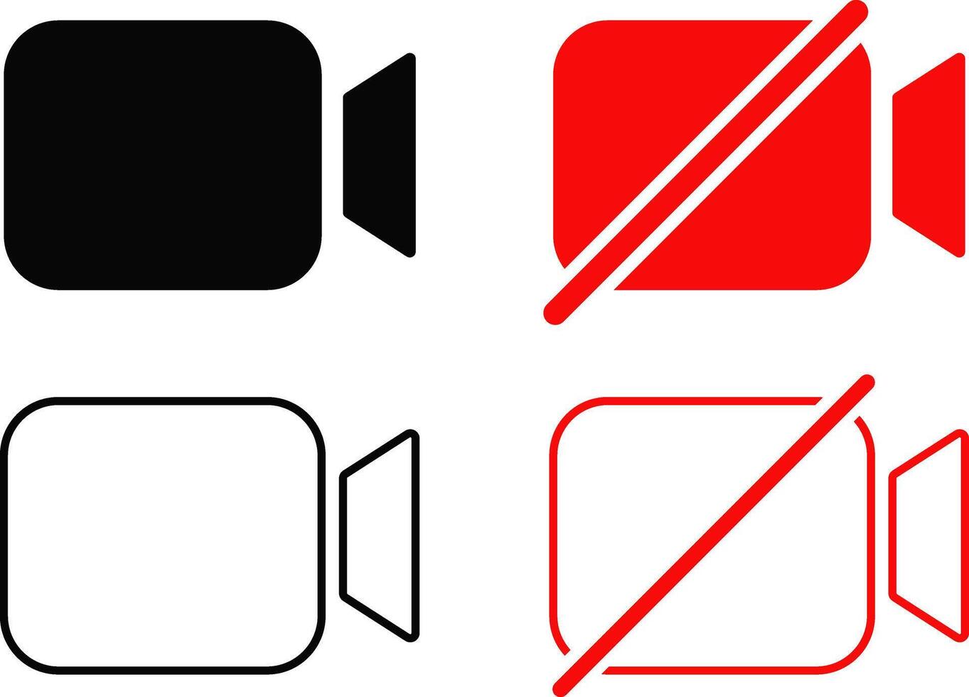 Call and Mute Icon set. turn mobile quiet. sound, mute sign. Social media elements vector