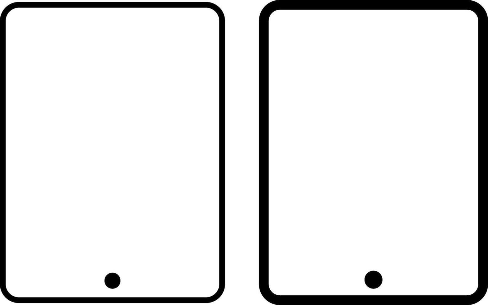tablet icon set. Electronic and devices related icons. Electronic devices and gadgets vector