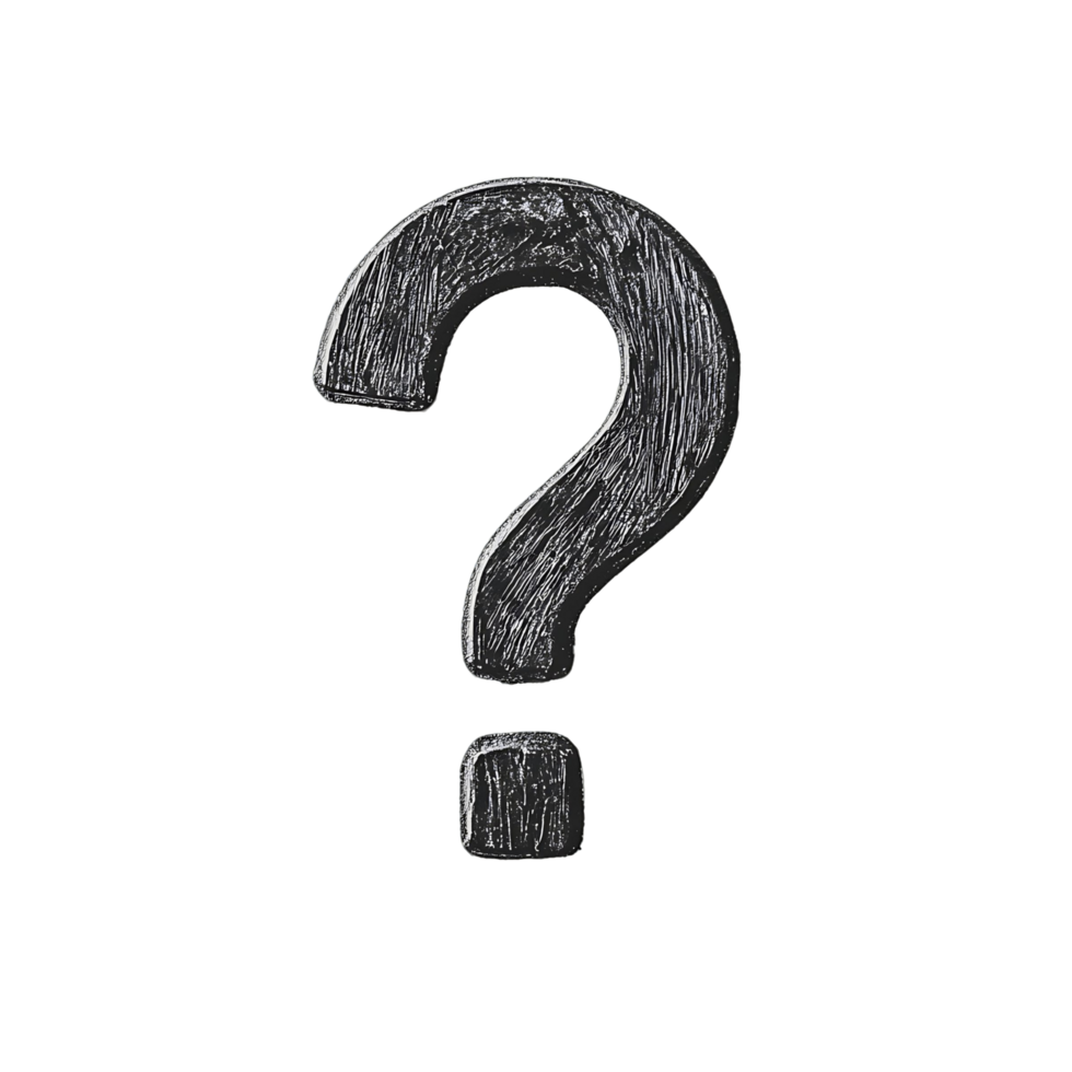 Wooden Question Mark png
