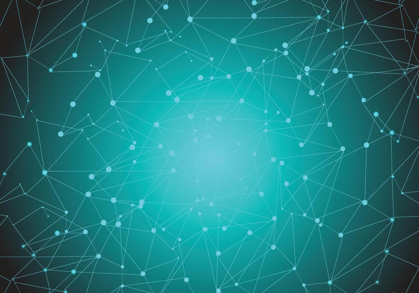 Intricate lines and dots creating a glowing abstract network on a dark background, Concepts and ideas for healthcare technology, innovation medicine, health, science and research. vector