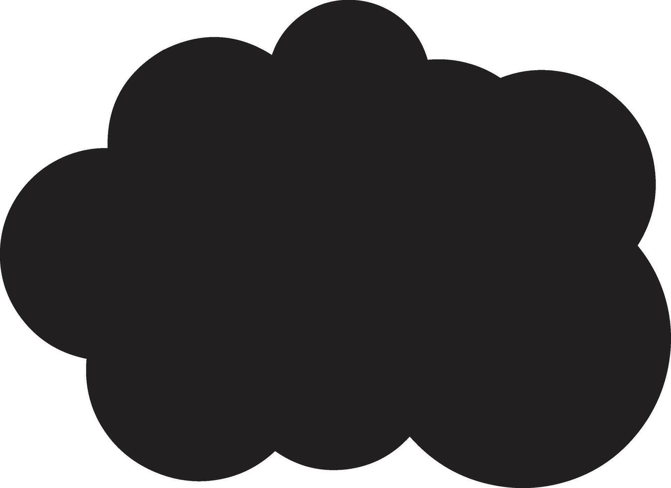 Cloud silhouette clipart illustration vector