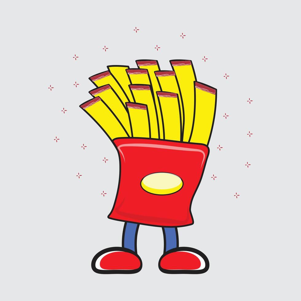 mister potato cartoon design vector
