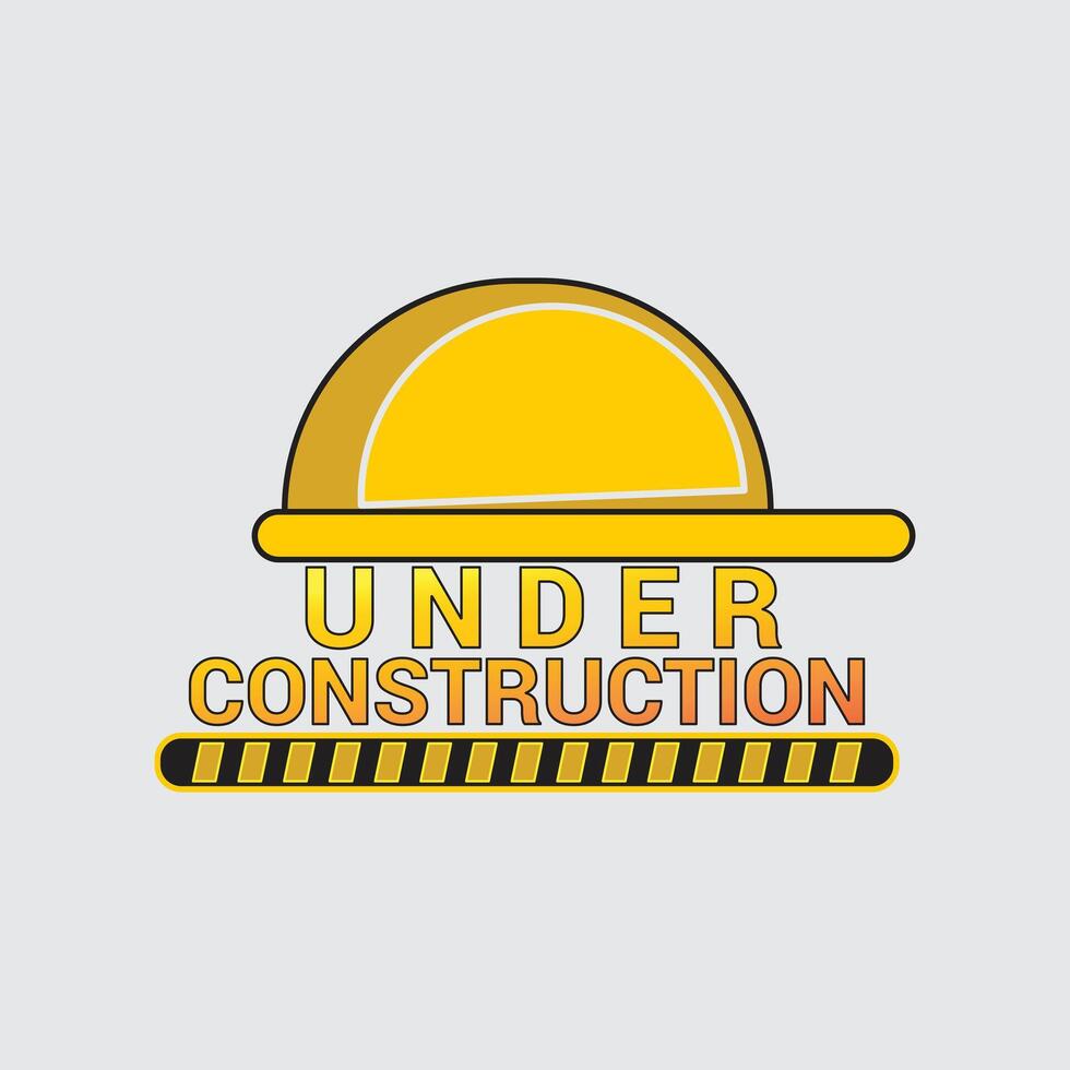 illustration of under construction design vector