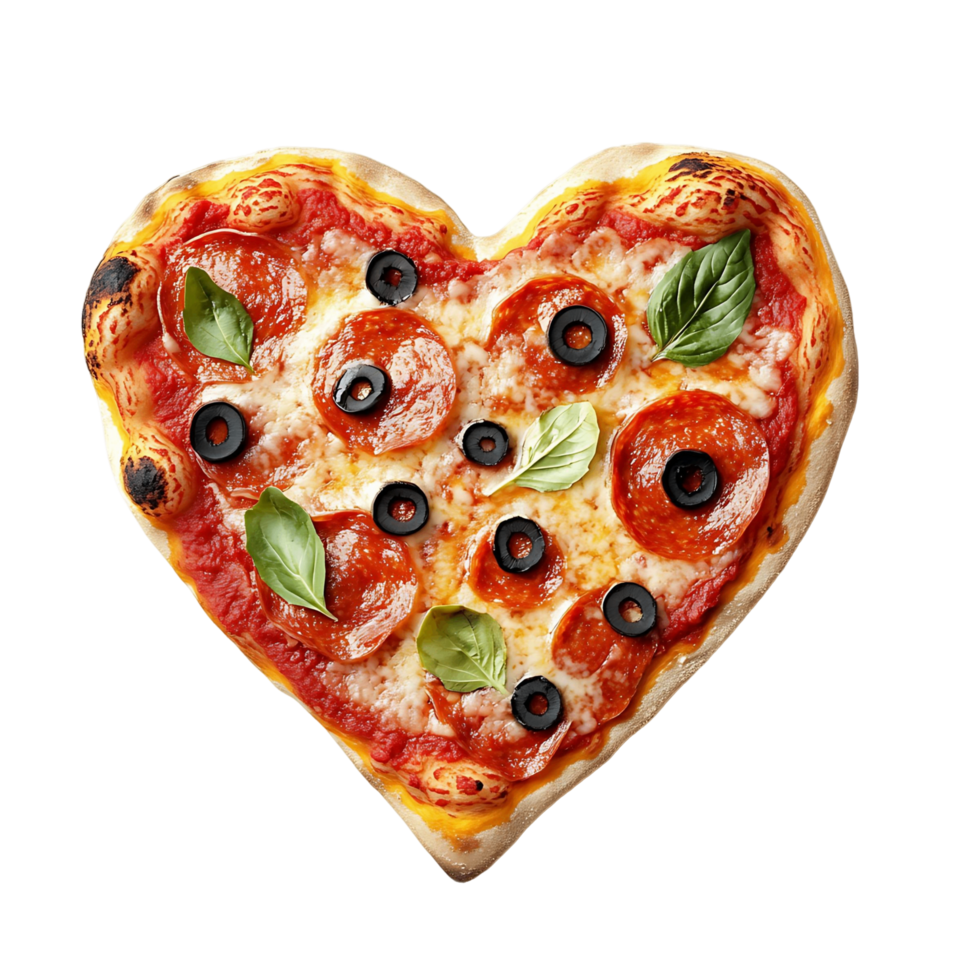 Heart Shaped Pizza png