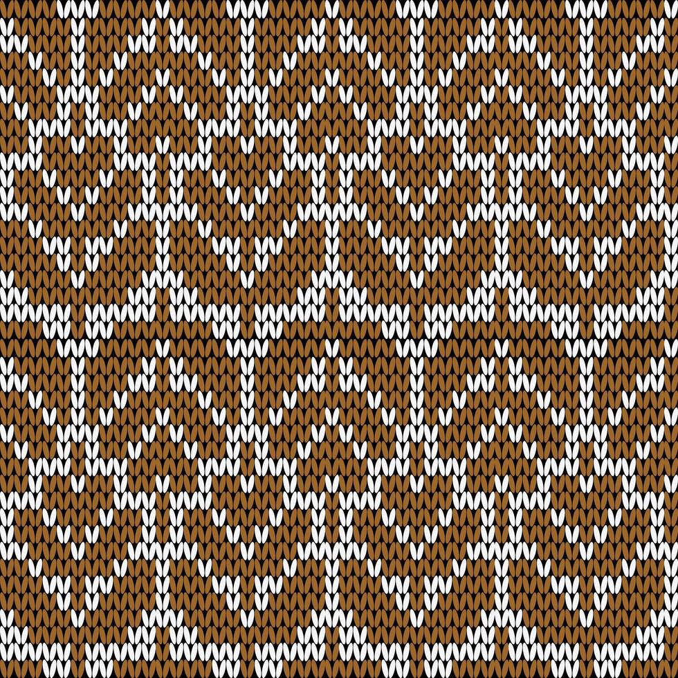 seamless knitted pattern with stripes vector