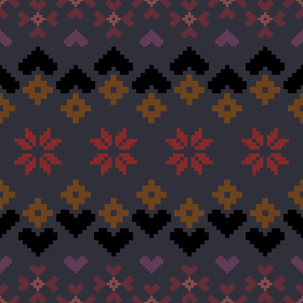 Abstract ethnic geometric pattern design for background vector