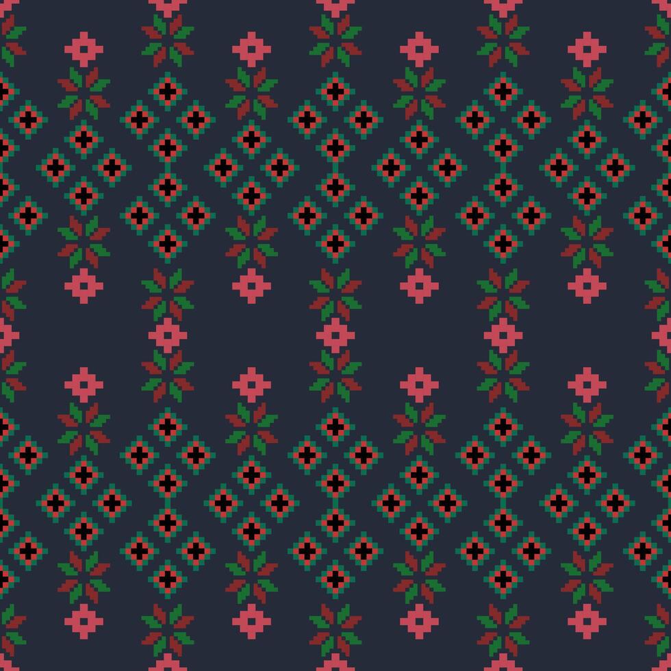 Abstract ethnic geometric pattern design for background or wallpaper,Ikat geometric folklore ornament. vector