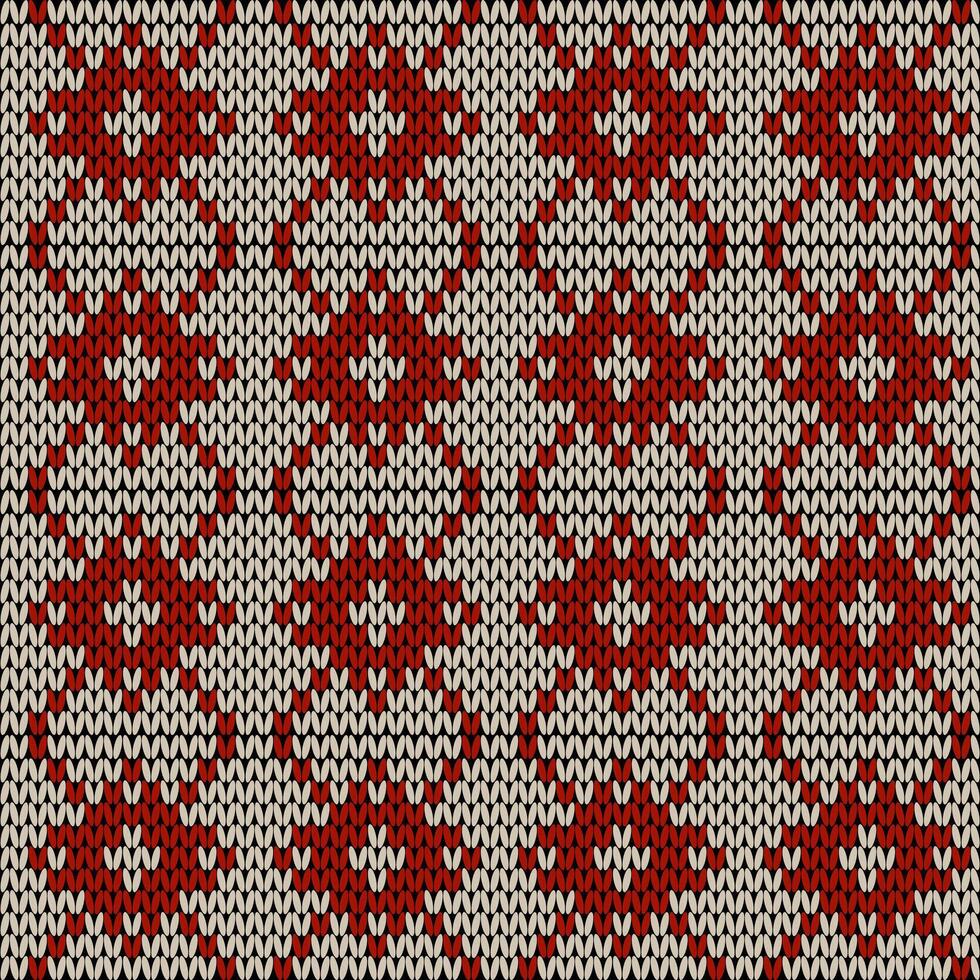 Xmas snowfall wool knitted background. vector