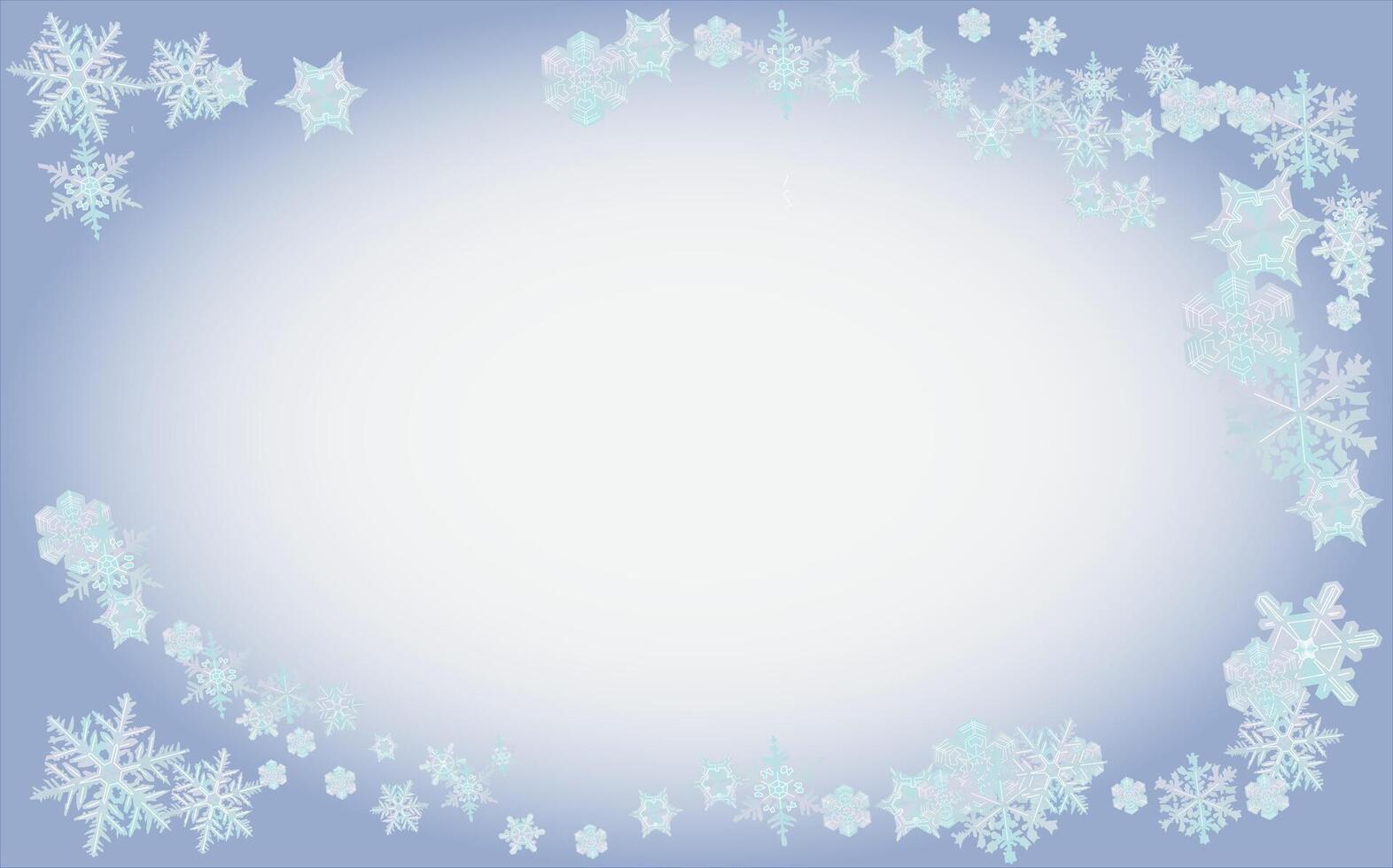 Christmas card, template with snowflakes. Snowflake background. Winter copy space banner. vector