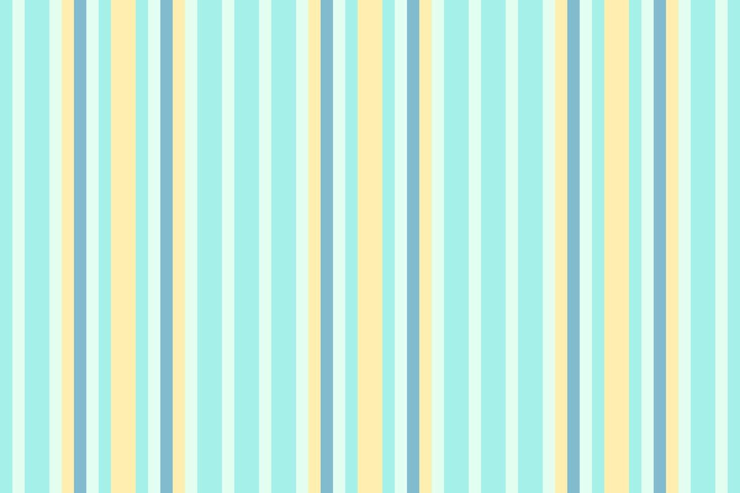 Bedding vertical stripe textile, 60s seamless pattern. Creativity background texture fabric lines in light and teal colors. vector