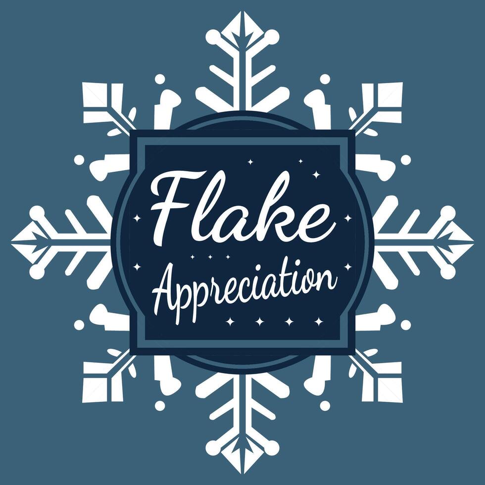 Flake Appreciation Day background. vector