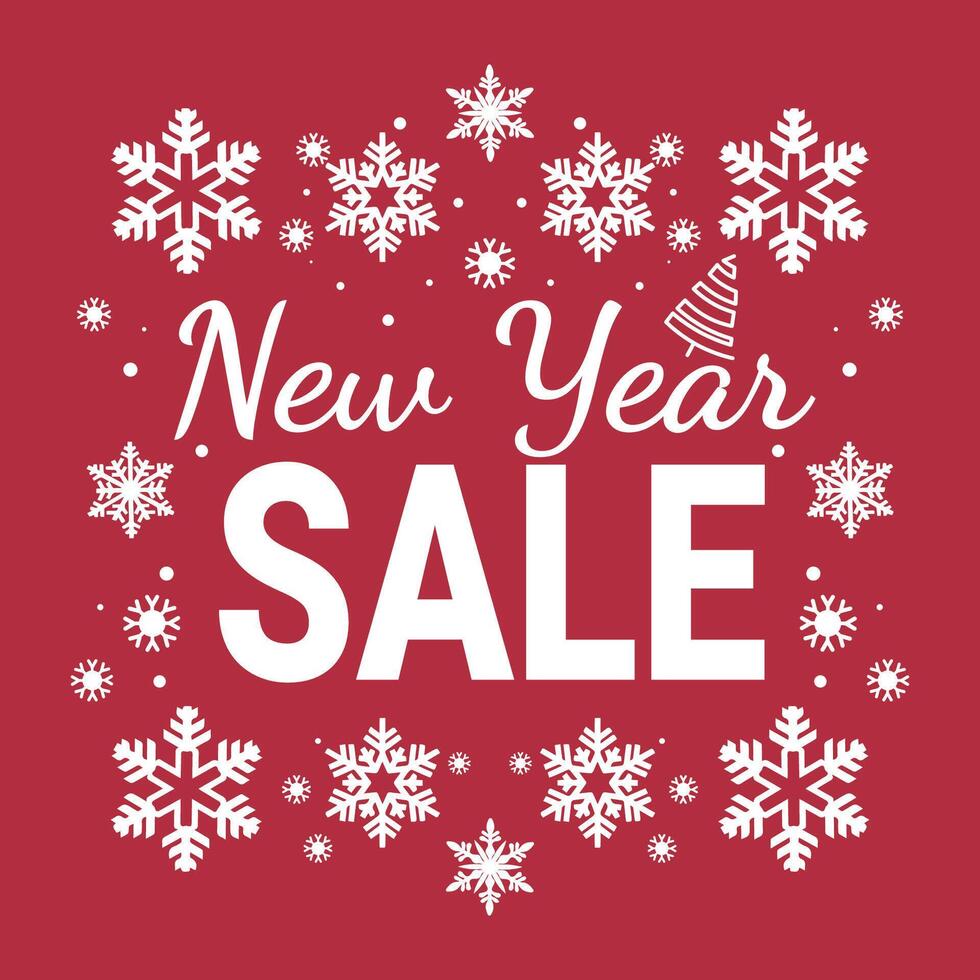 New Year Sale background. vector