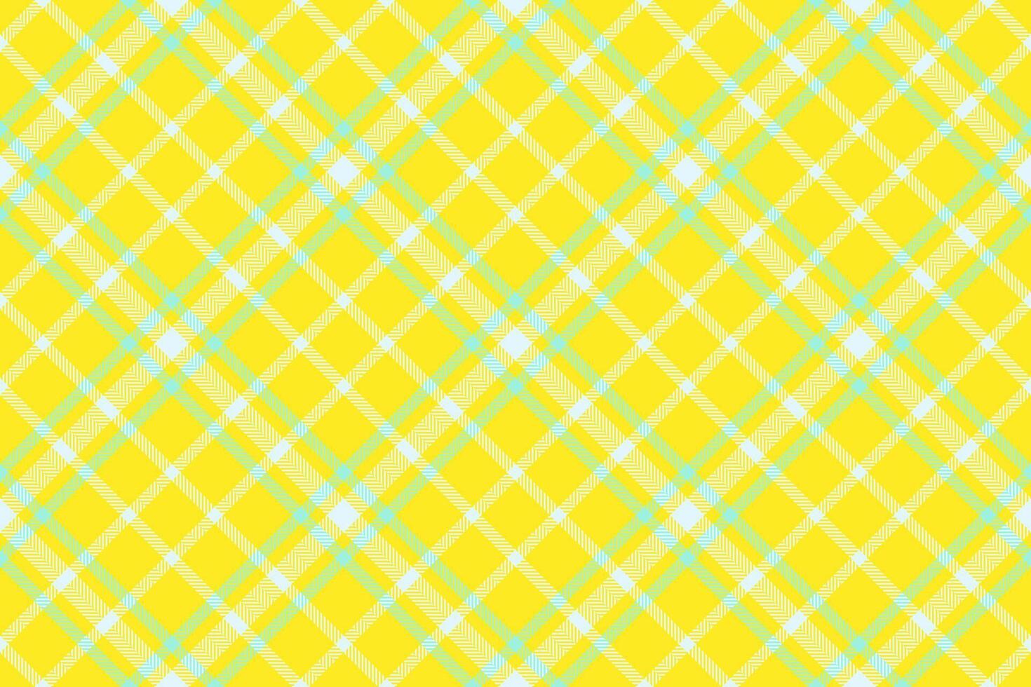 Indoor fabric seamless check, ornamental pattern background tartan. 1970s textile plaid texture in yellow and light colors. vector