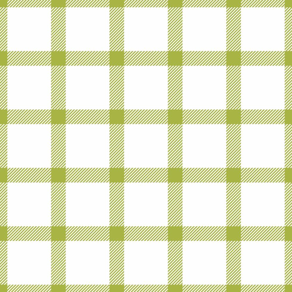 Fibrous pattern tartan, skill plaid seamless check. Korean background texture textile fabric in lime and white colors. vector