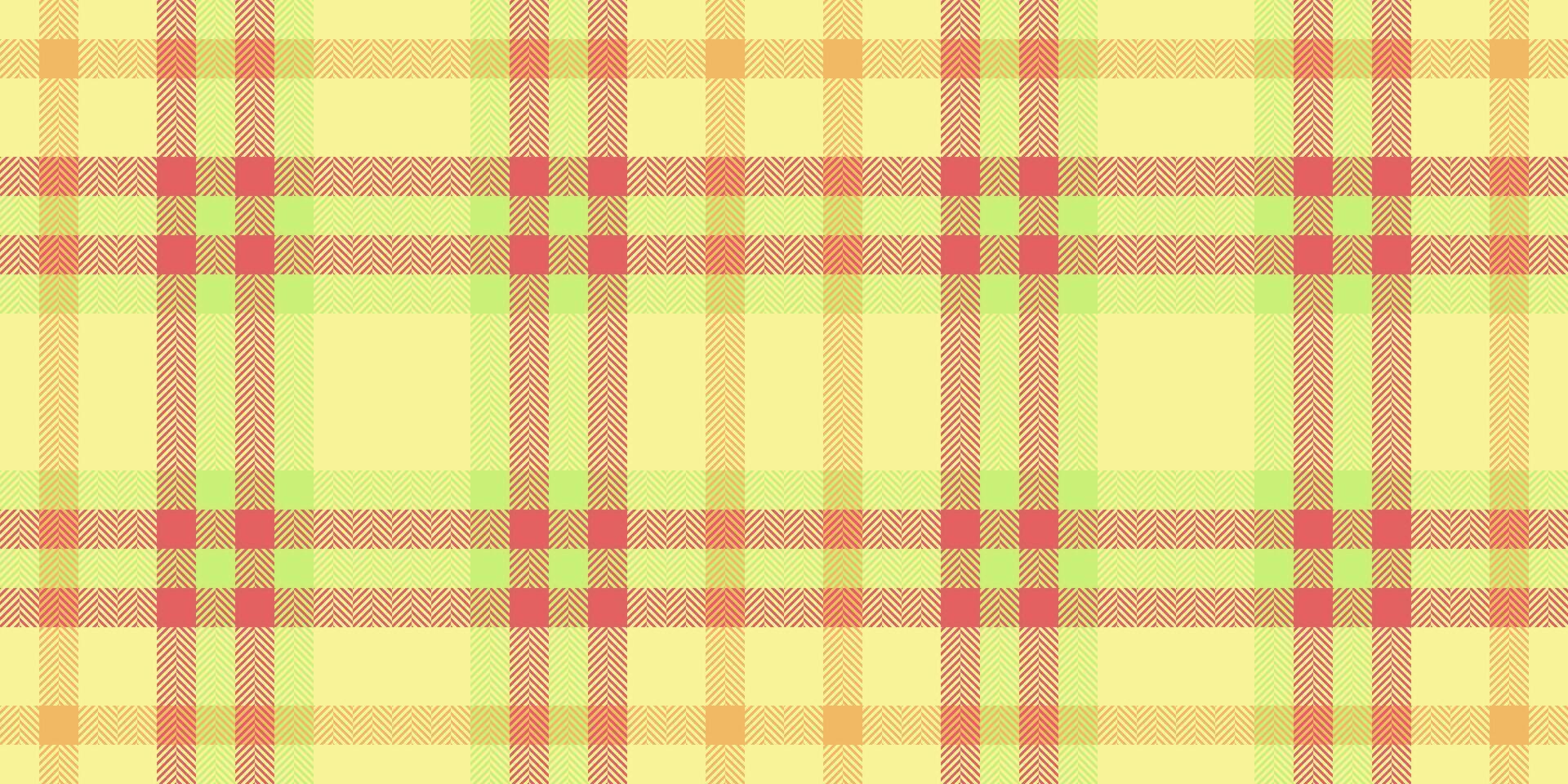 Softness texture textile seamless, linen check background . Picnic blanket plaid pattern tartan fabric in yellow and red colors. vector