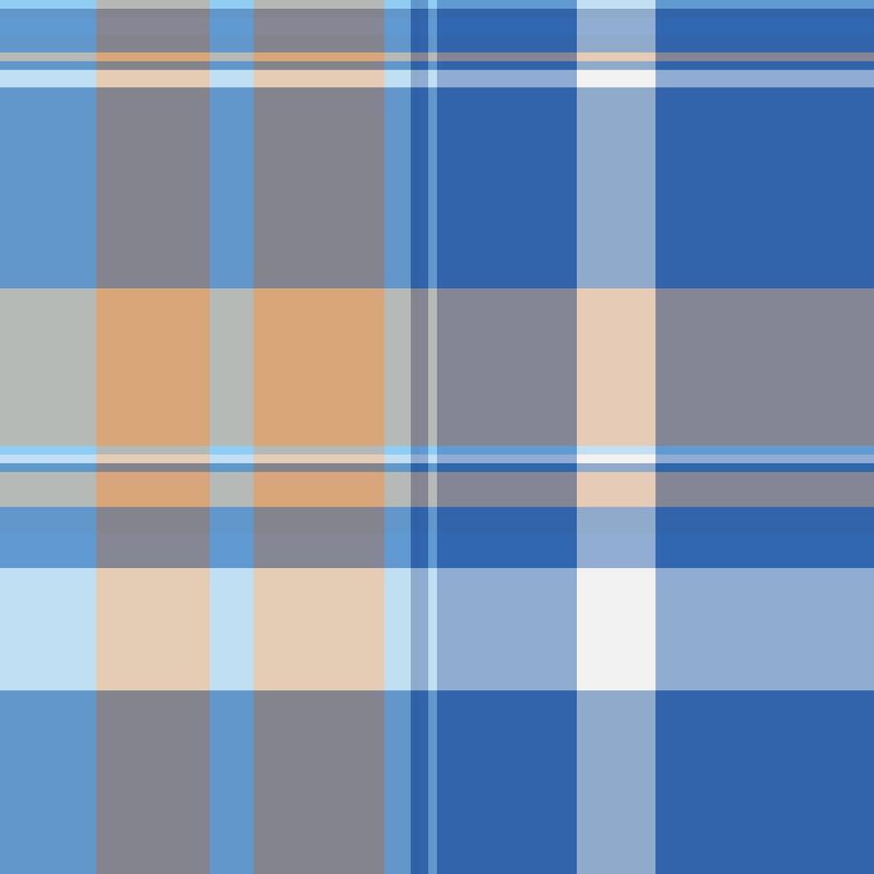 Micro pattern textile seamless, italian tartan check texture. Manufacture fabric background plaid in blue and cyan colors. vector