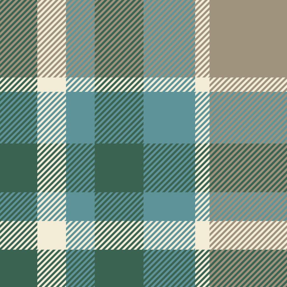 Dining room background textile fabric, poster plaid pattern. Present seamless check tartan texture in mint and cyan colors. vector