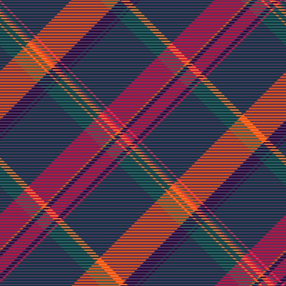 Retail fabric texture pattern, premium textile seamless check. Quilted background plaid tartan in violet and dark colors. vector