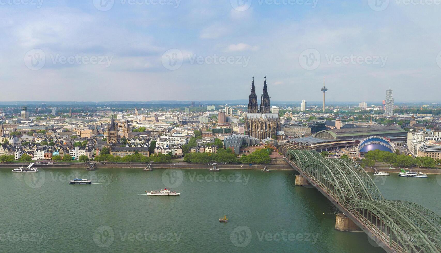 Aerial view of Cologne photo