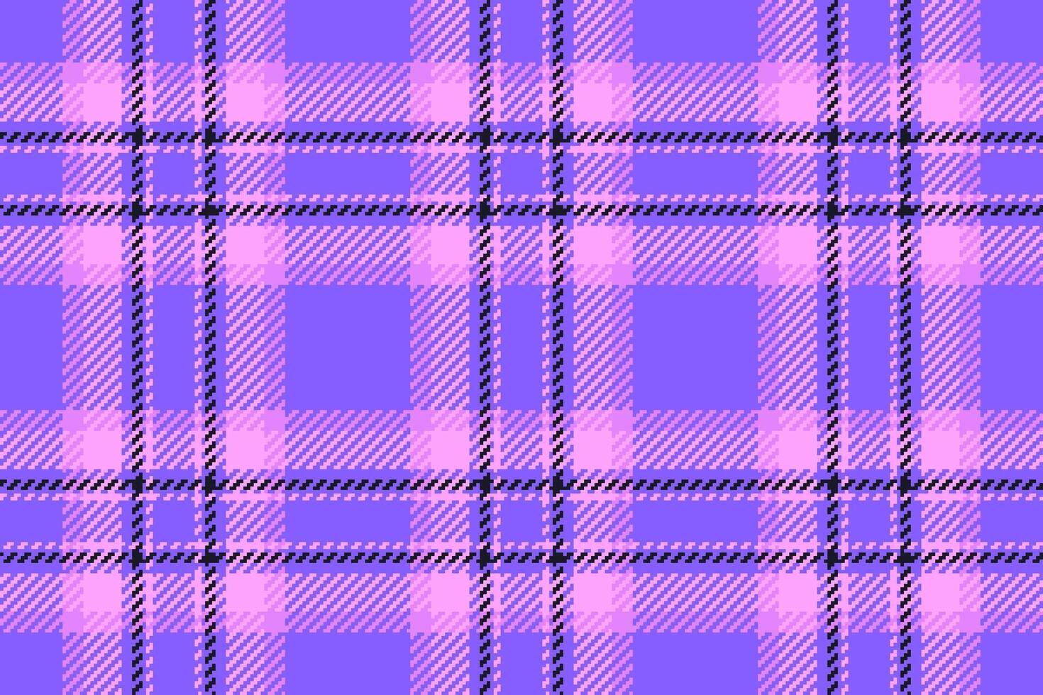 Chequered pattern texture tartan, home seamless check background. Painting textile fabric plaid in indigo and magenta colors. vector