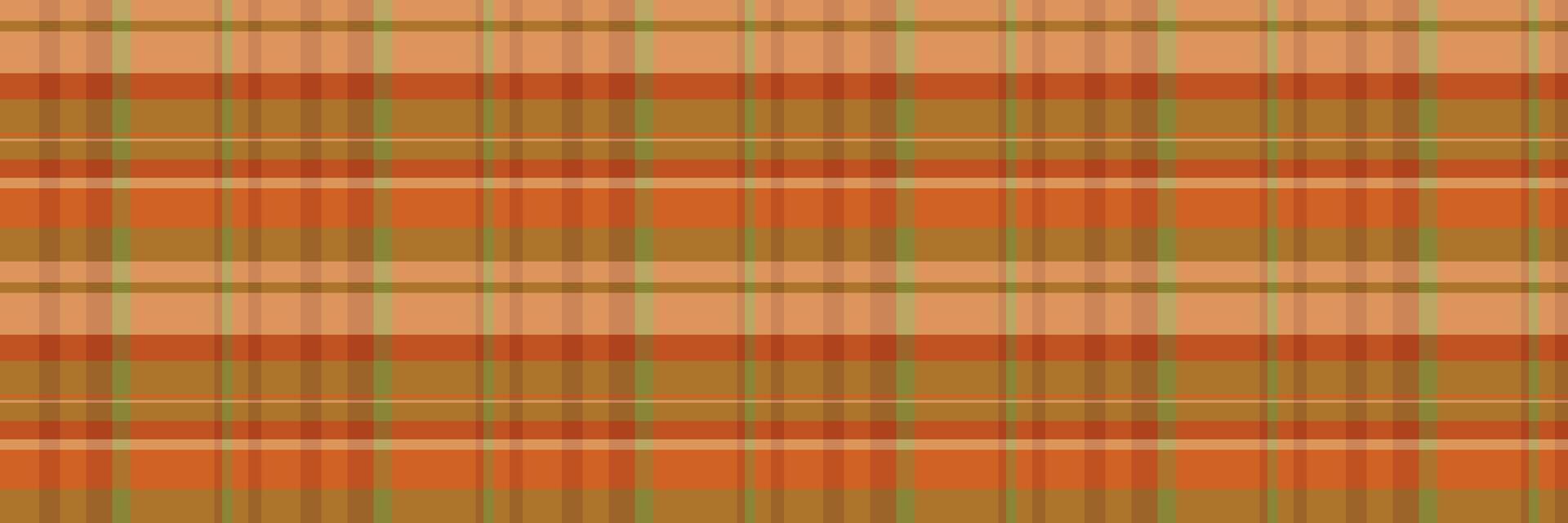 Expensive texture check , 60s plaid pattern background. Blank tartan fabric textile seamless in orange and yellow colors. vector