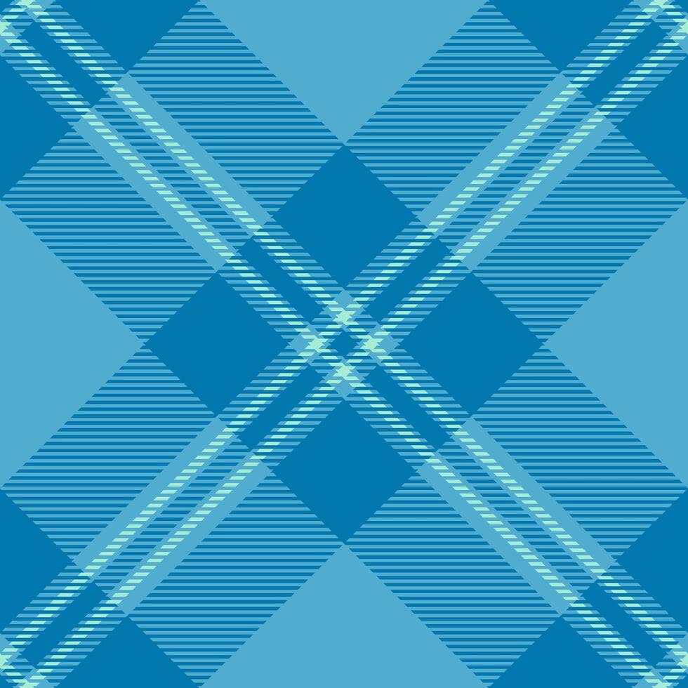 Father background check textile, model pattern texture . Femininity plaid seamless tartan fabric in cyan and teal colors. vector