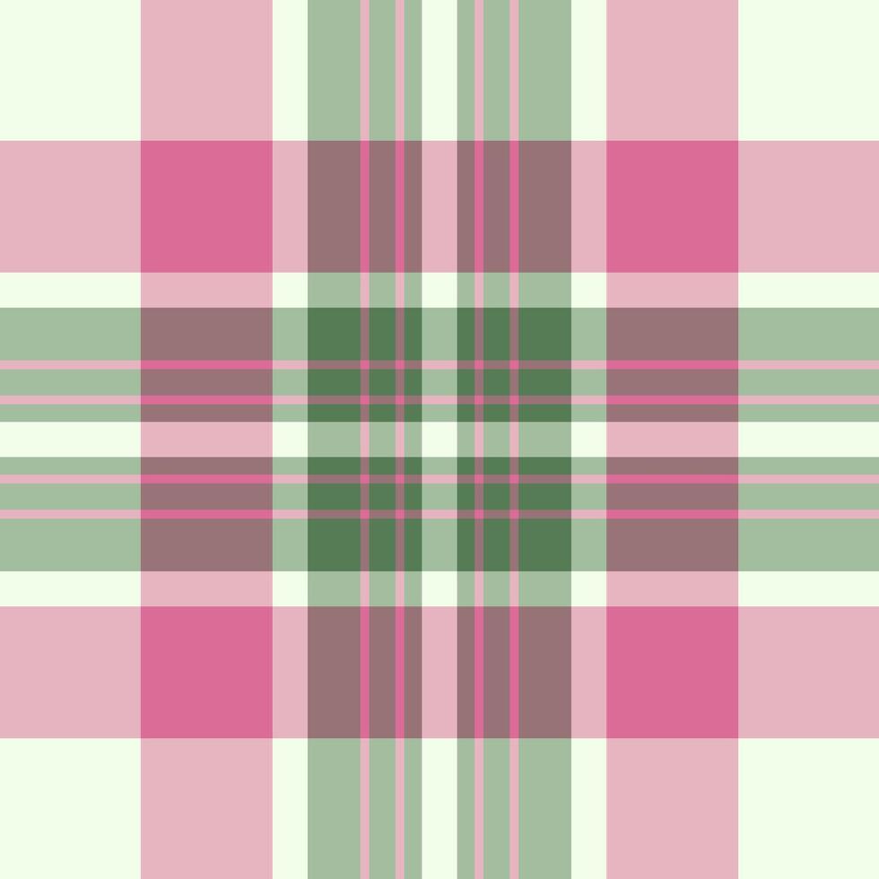 Purity seamless check , carpet fabric background pattern. Fibre texture plaid textile tartan in pastel and light colors. vector