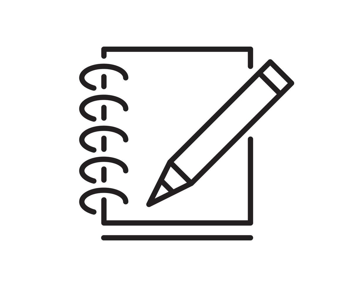 Note icon sign. Paper message or document page. vector