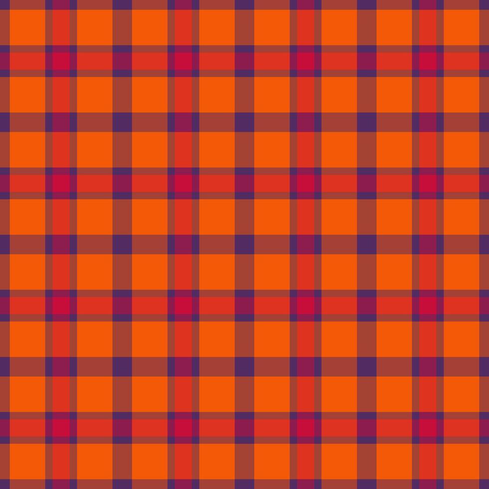 Halloween pattern with plaid stripes and pumpkins, spooky ghosts, and scary ornaments. Ideal for autumn background, textile, fabric, party decor, greeting cards, posters, or tiled wallpaper. vector