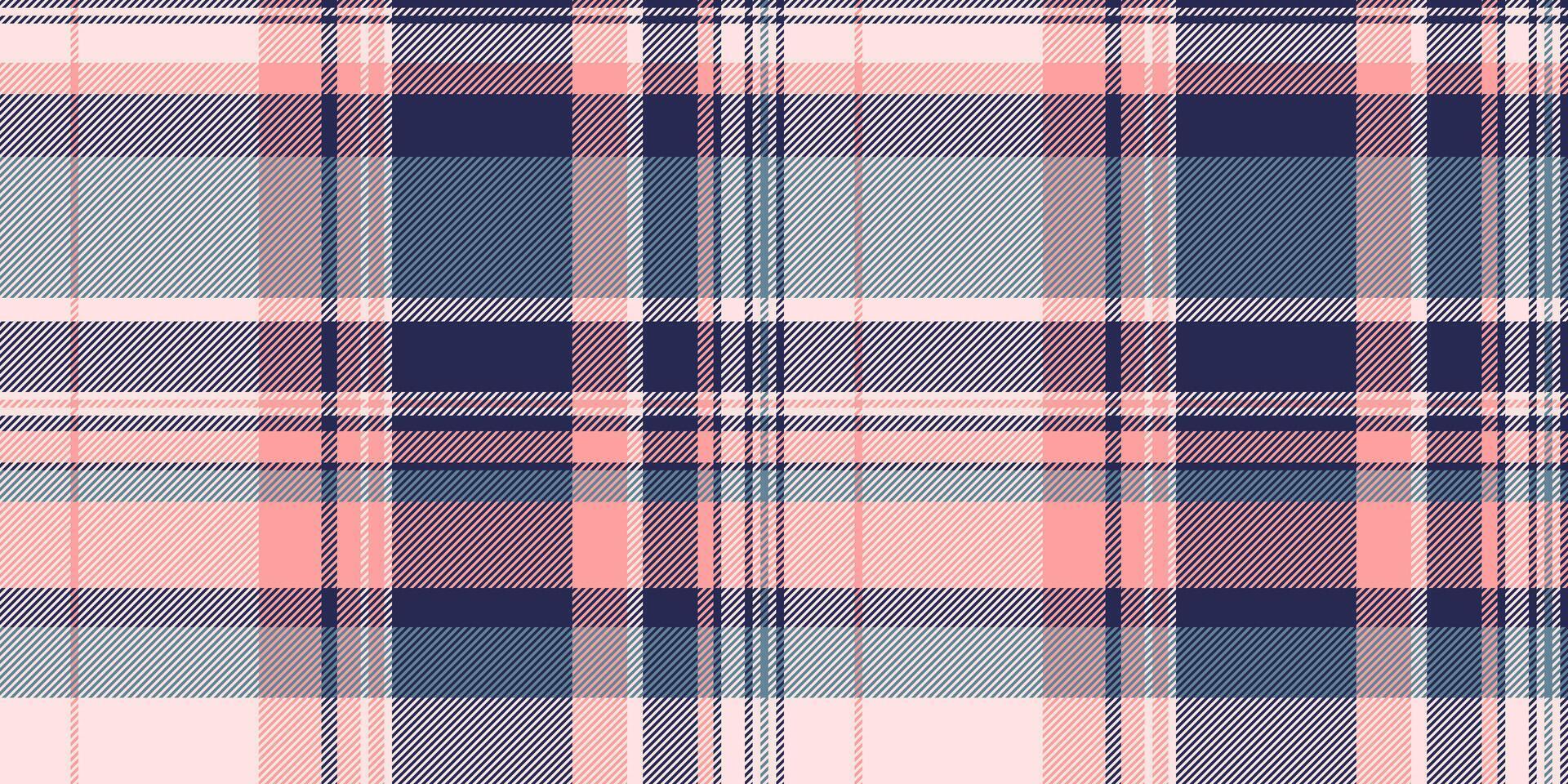 Simplicity pattern check tartan, rural plaid background texture. Print textile fabric seamless in misty rose and blue colors. vector