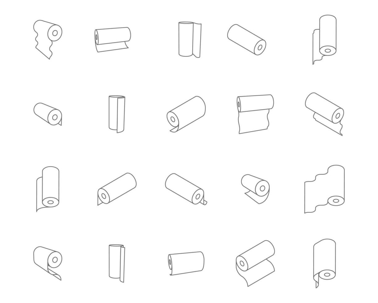 Textile roll icon. Paper tube illustration design for kitchen cleaning towel, carpet, scroll whatman, fabric. vector