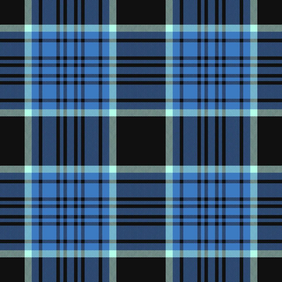 Plaid seamless pattern in blue. Check fabric texture. textile print. vector
