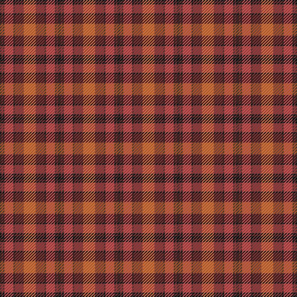 Arabic seamless plaid texture, jpg background fabric pattern. Structure textile tartan check in red and orange colors. vector
