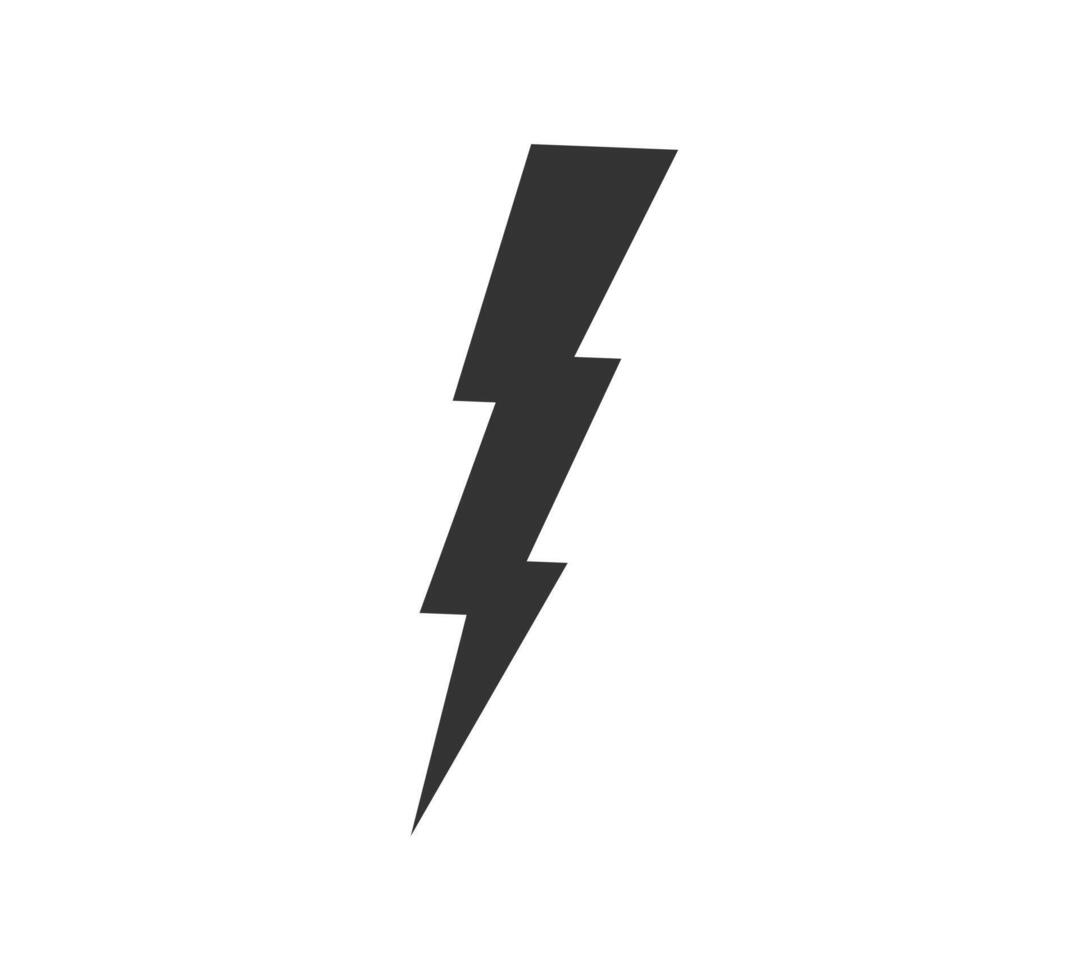 Power energy emblem. Electricity flash symbol. Charge or danger icon vector