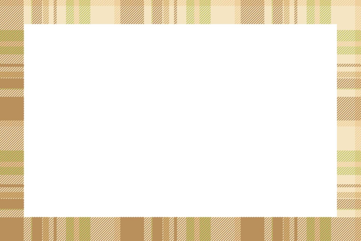 Vintage frame . Scottish border pattern retro style. Tartan plaid ornament. vector