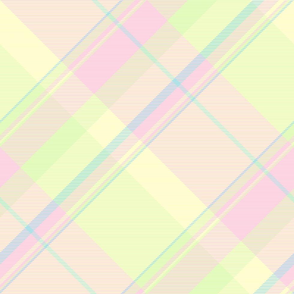 Texture plaid of fabric seamless background with a textile tartan pattern check. vector