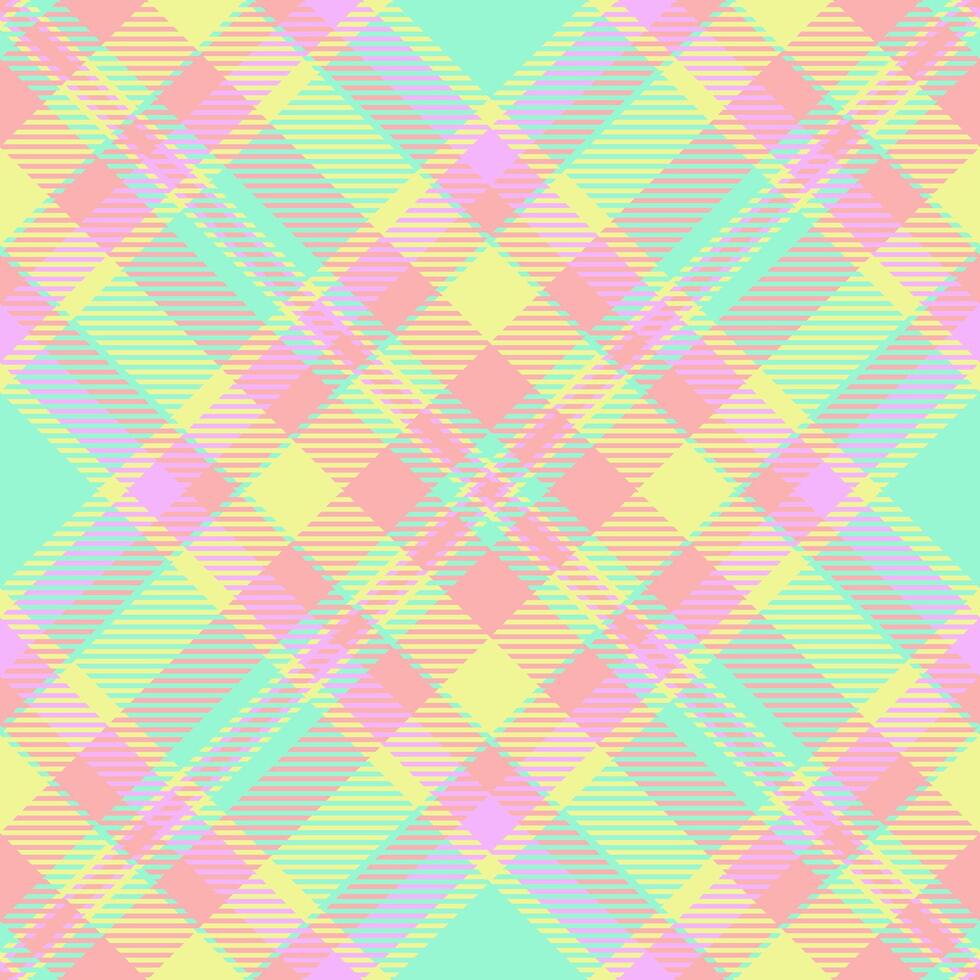 Christmas plaid tartan texture, celebrate seamless background fabric. Complexity check pattern textile in light and lime colors. vector