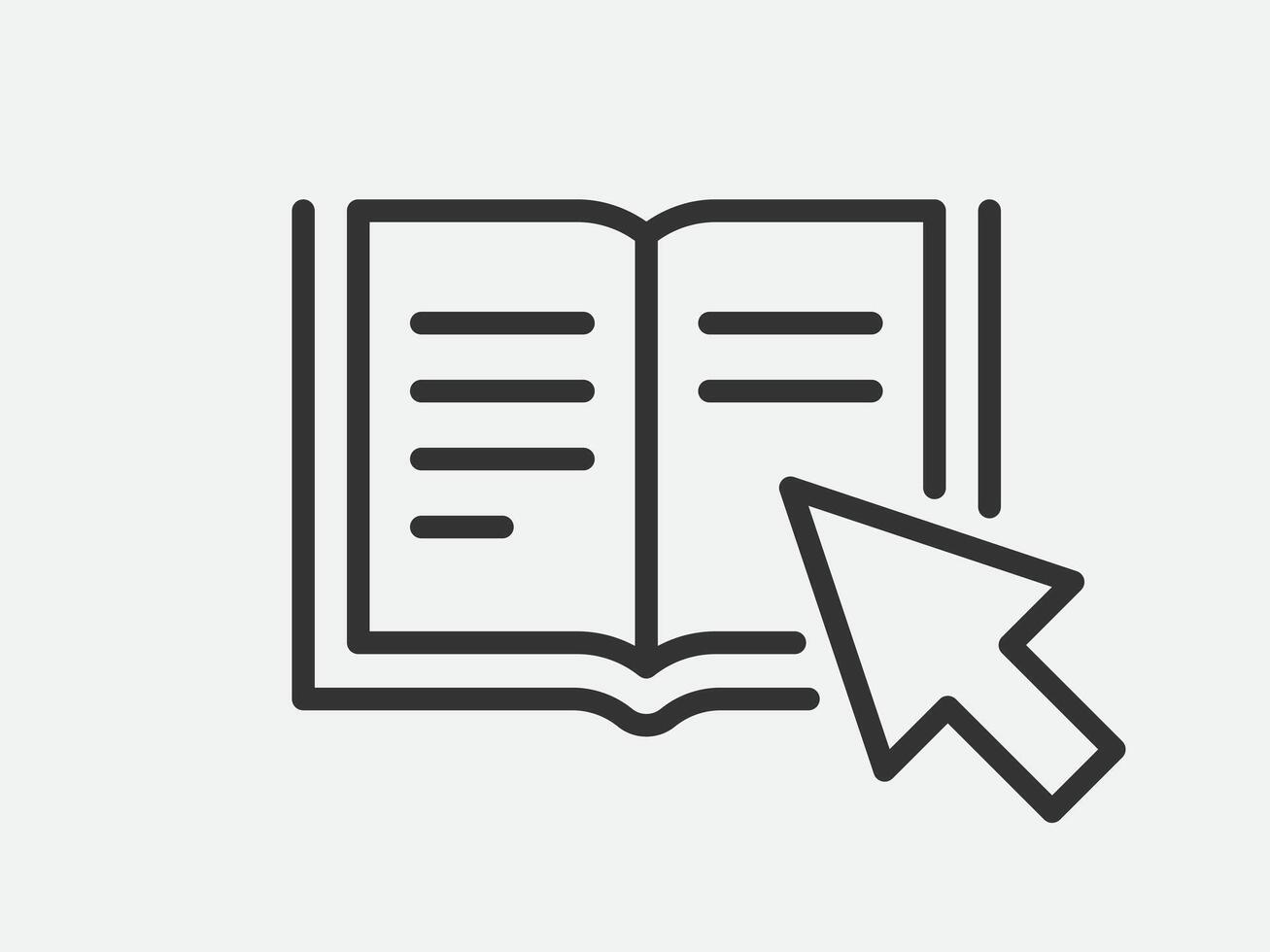 Guide icon , user manual. Service information document, instruction. vector