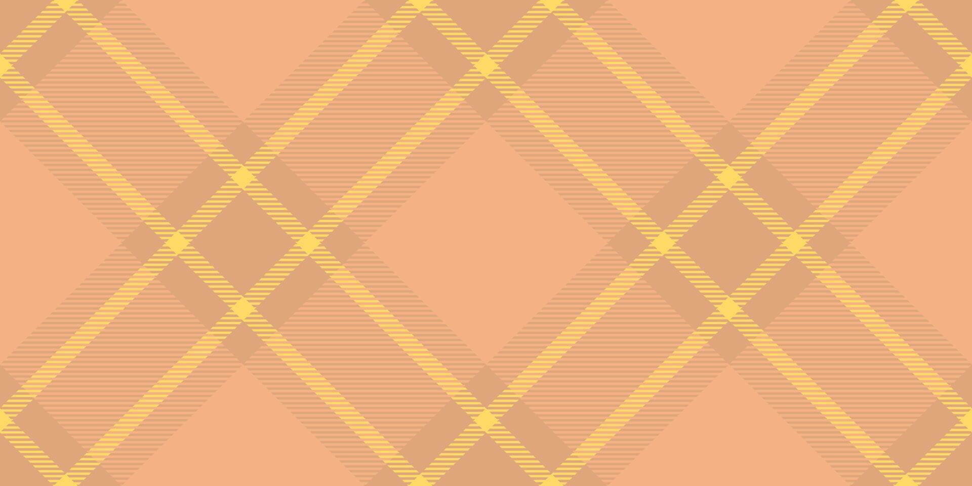 Vibrant textile seamless tartan, old pattern fabric. Textured texture background check plaid in orange and yellow colors. vector