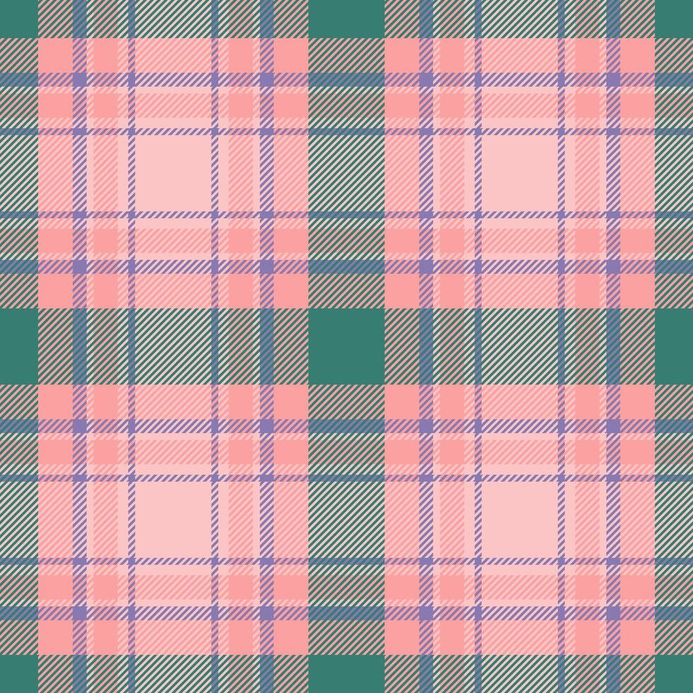 Quality texture textile tartan, model check fabric background. Retro plaid seamless pattern in light and red colors. vector
